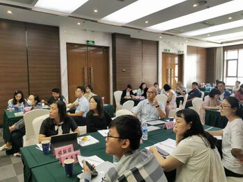 Picture of participants in a workshop about gender and human rights in Chengdu China