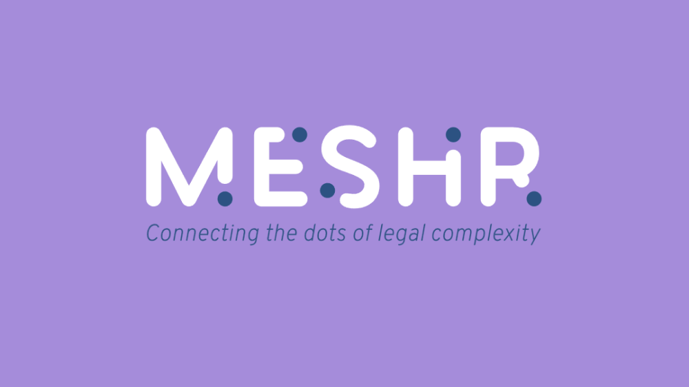 Photo: MESHR sin logo, designet i Figma av Inger Marie Liepelt
