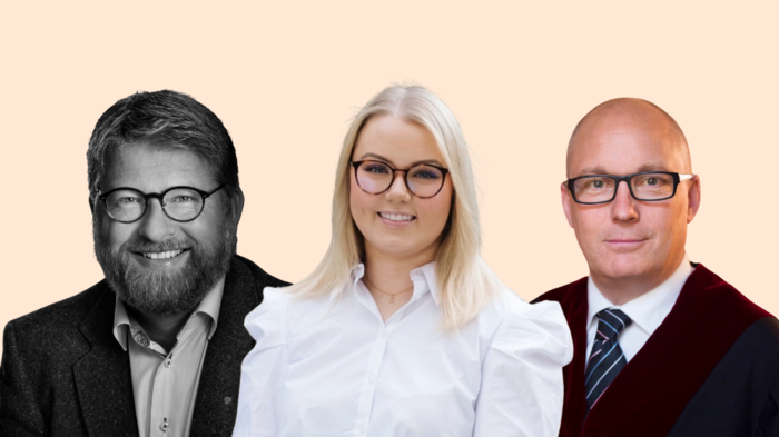 Bildet kan inneholde: briller, smil, ansiktsuttrykk, synsomsorg, erme.