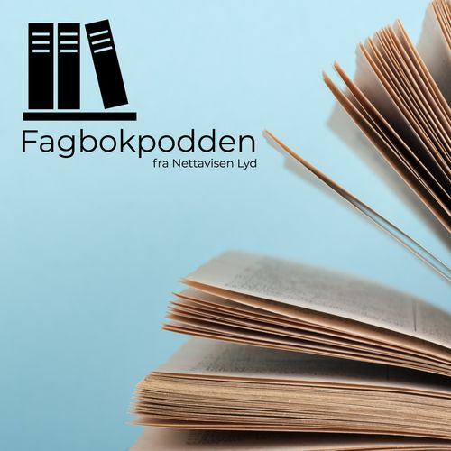 Forsiden til podcasten "Fagbokpodden"