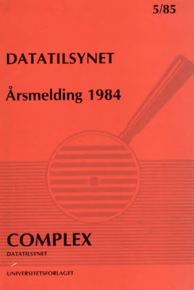 Omslag for CompLex 1985-05