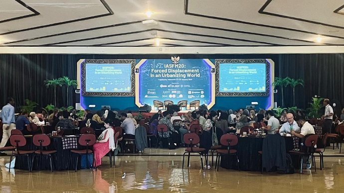 Showing the venue at the IASFM20 conference in Indonesia.