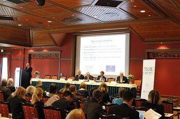Anders Anundsen , Minister of Justice, Norway; Opening Ceremomy, Oslo Conference, April 2014; Source: UiO