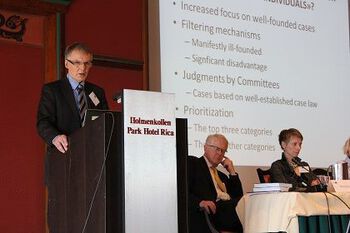 Geir Ulfstein , Co-director of PluriCourts, University of Oslo; Session II,&amp;#160;Oslo Conference, April 2014 ; Source:UiO