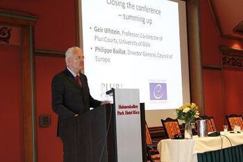 Philippe Boillat , Director General, Council of Europe; Closing session, Oslo Conference, April 2014; Source:UiO