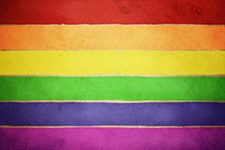 The rainbow flag, commonly the gay pride flag and sometimes the LGBT pride flag, is a symbol of lesbian, gay, bisexual, and transgender (LGBT) pride and LGBT social movements in use since the 1970s. (Wikipedia)
