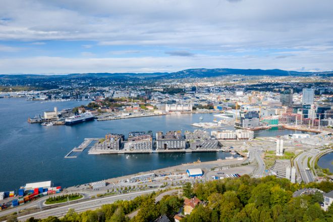 Bilde av Bjørvika, Oslo - luftbilde