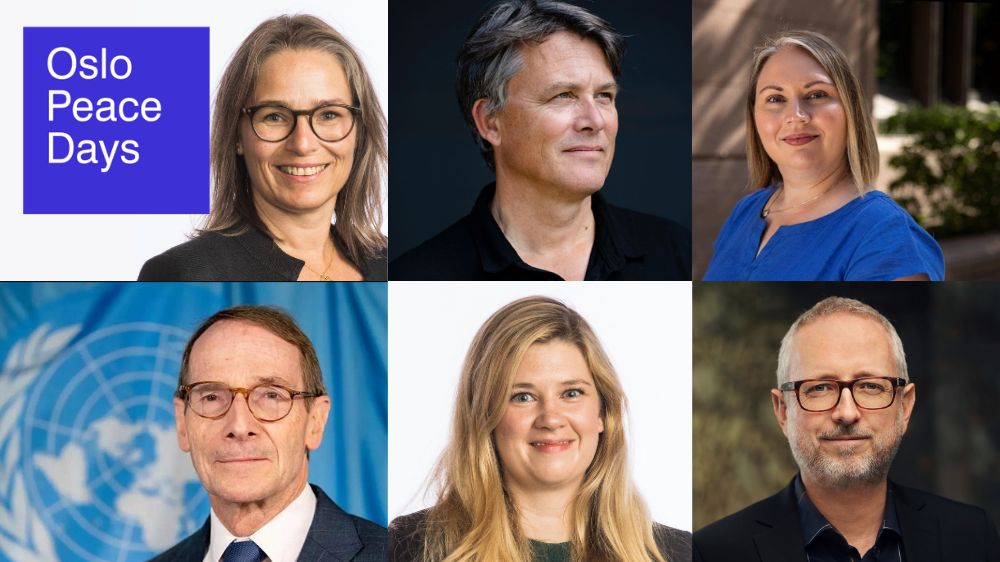 Photo of contributors. From top left: Trine Lise Sundnes, Geir Flikke, Nataliya Yeremeyeva, Erik Møse, Sofie Høgestøl and Bård Vegar Solhjell
