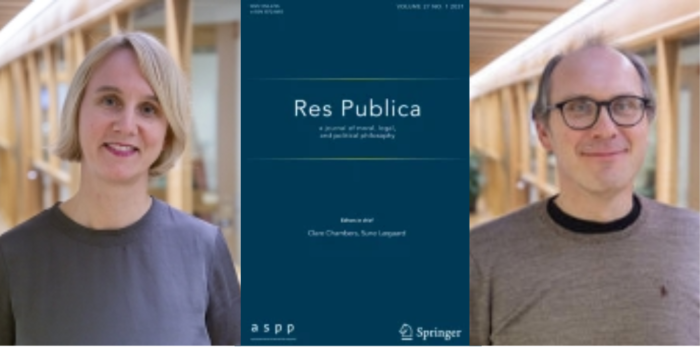 Image contains portraits of the editors and the cover of the journal