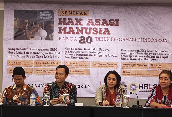 Left to rights: Trihoni Nalesti Dewi, Indria Fernida, Eko Riyadi, Manunggal Wardaya