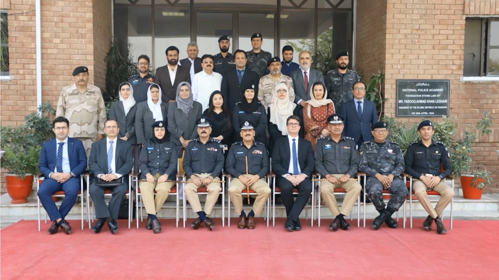 Participants outside the National Police Academy in Islamabad on 29th March 2022. 