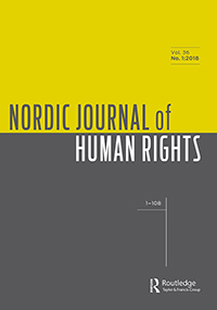 Front page of the Nordic Journal of Human Rights